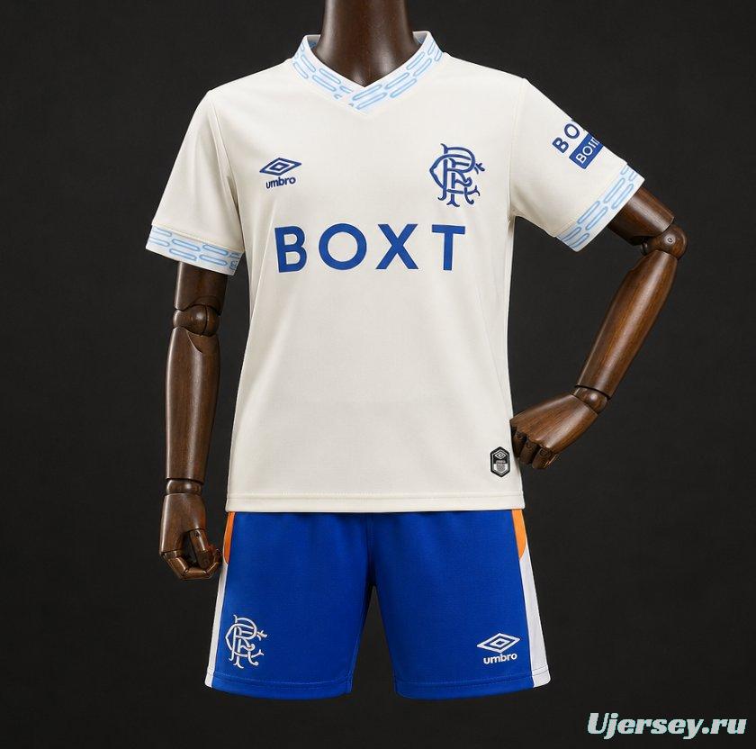 26/27 Kids Glasgow Rangers Away Jersey