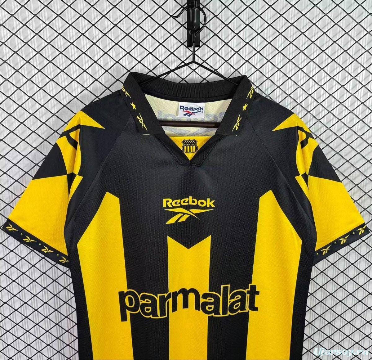 Retro 98/99 Club Atletico Penarol Home Yellow Black Jersey