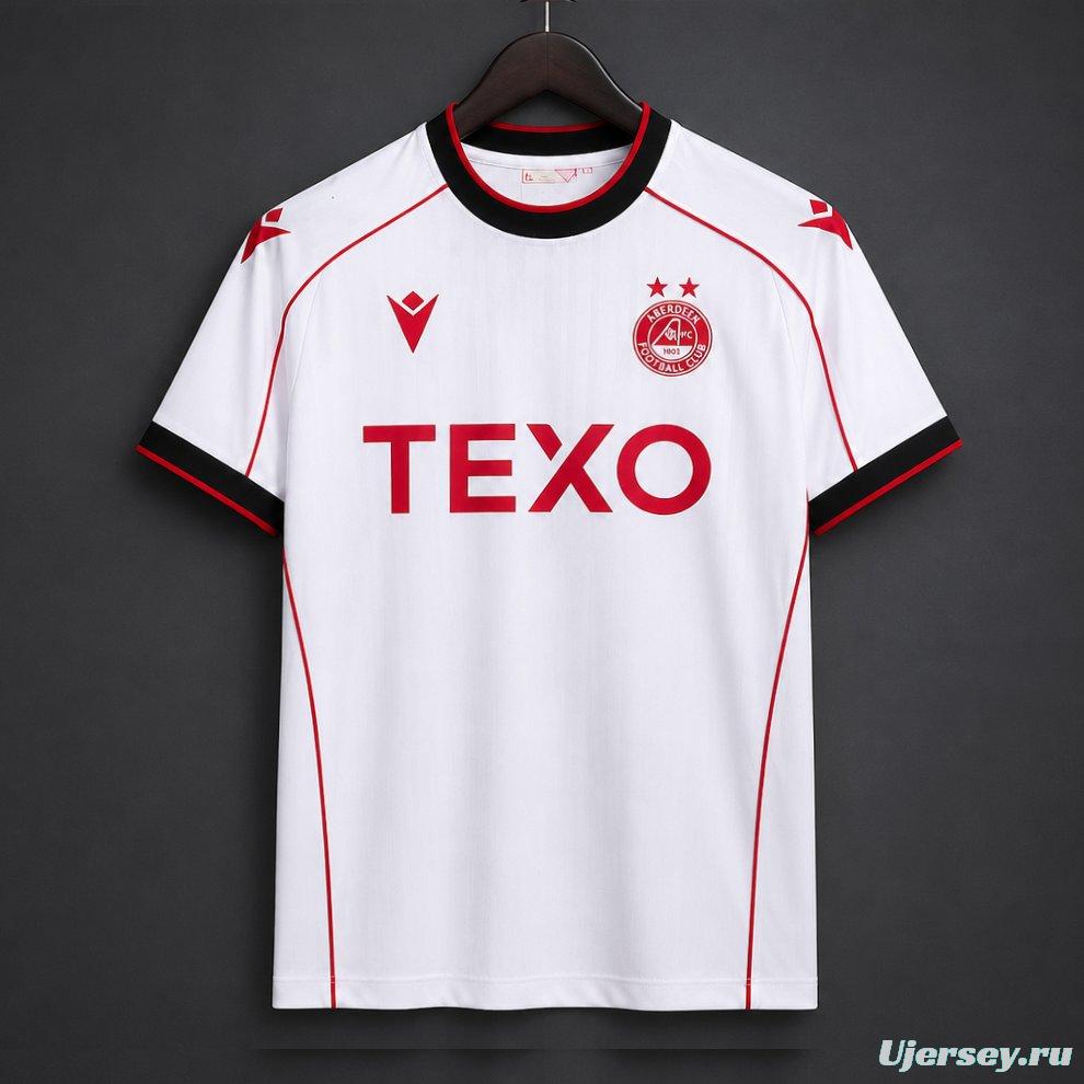 26/27 Aberdeen FC  Away White Jersey