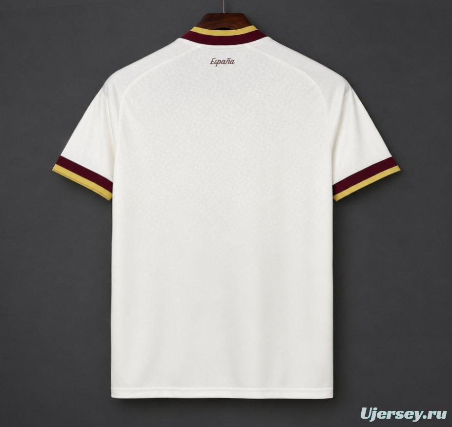 2 Star 2026 Spain Away White Jersey With Champion Patch
