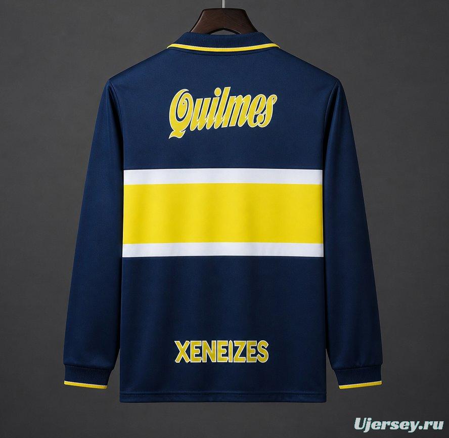 Retro 96/97 Boca Juniors Home Long Sleeve Jersey