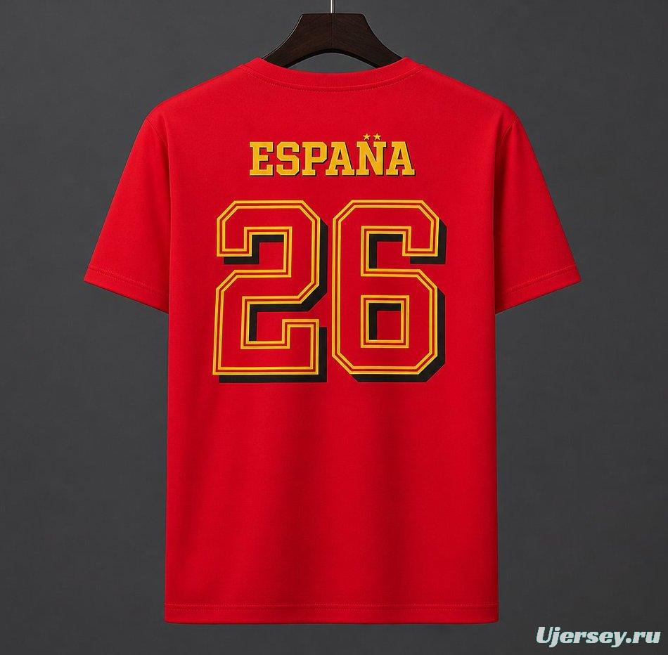 2026 Spain World Cup Champion Red T-Shirt