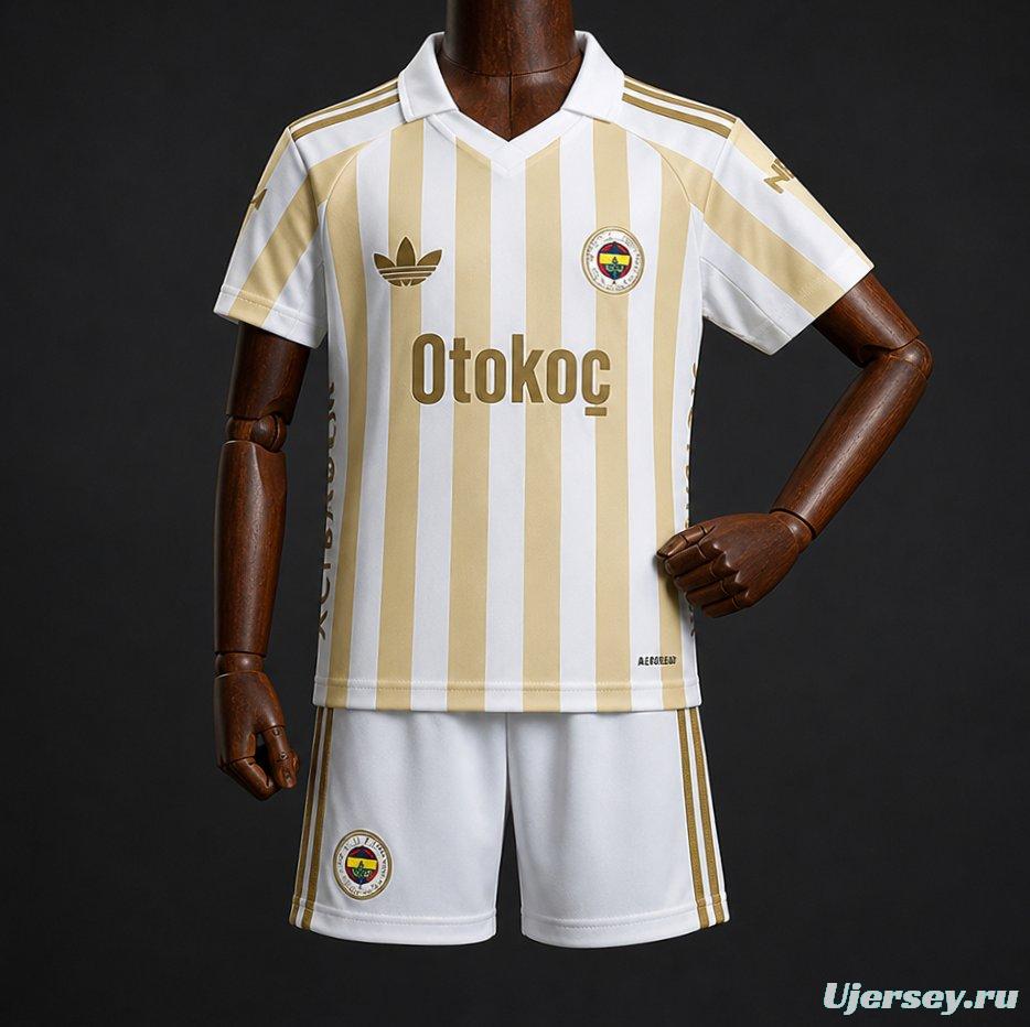 26/27 Kids Fenerbahce Away Kit Jersey