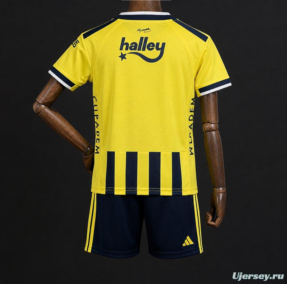 26/27 Kids Fenerbahce Home Kit Jersey
