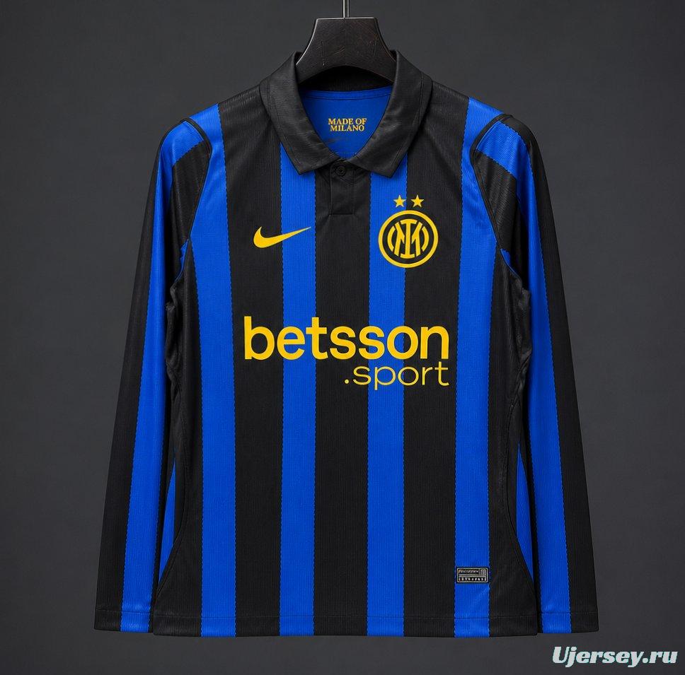 26/27 Inter Milan Home Long Sleeve  Jersey