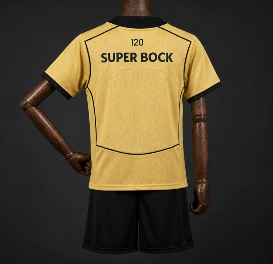 26/27 Kids Sporting CP Lisbon Away Total 90 Gold  Jersey