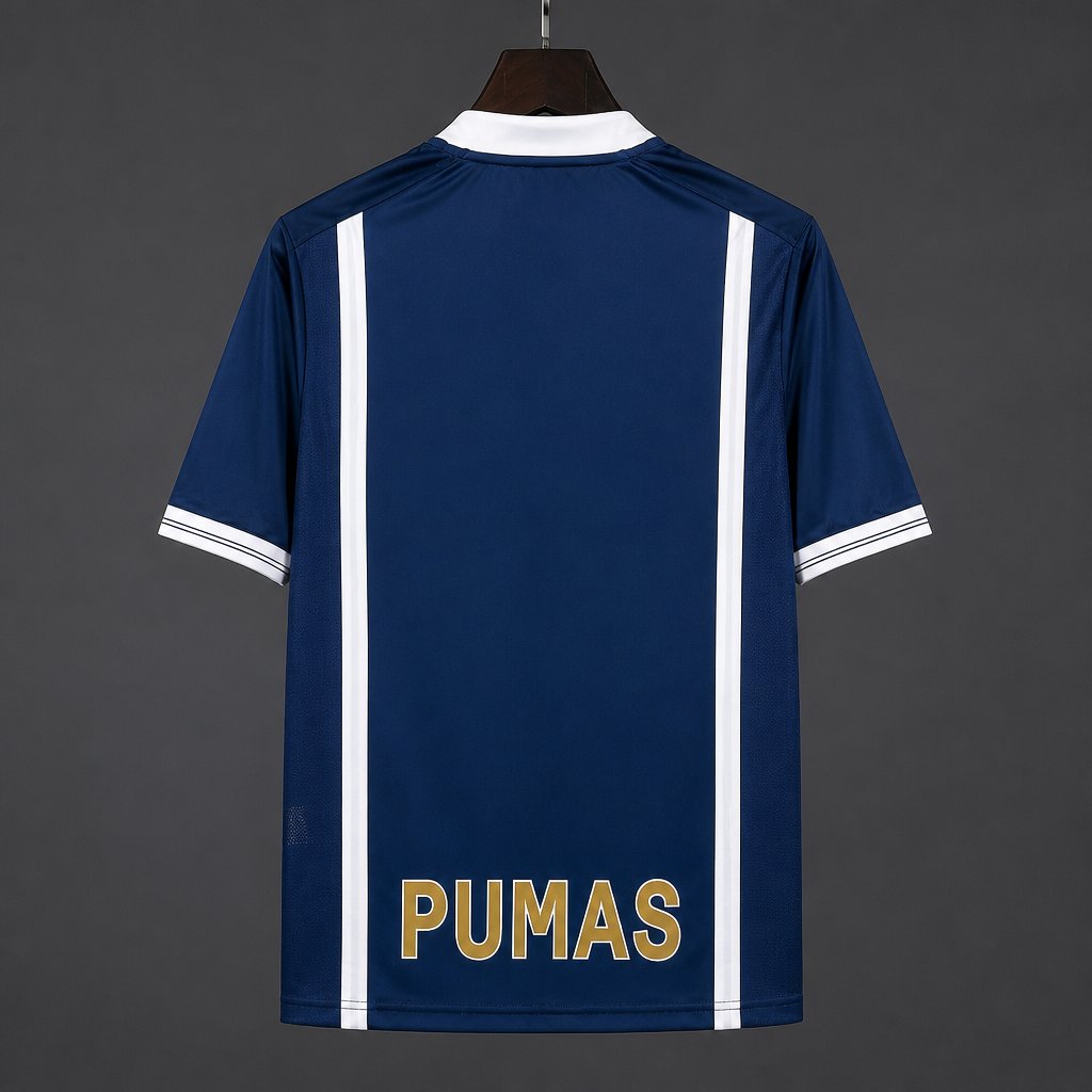 Retro 99/00 Pumas UNAM Home Navy Blue Jersey