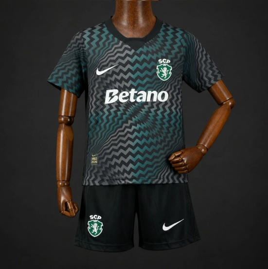 26/27 Kids Sporting CP Lisbon Goalkeeper 1 Dark Green Jersey